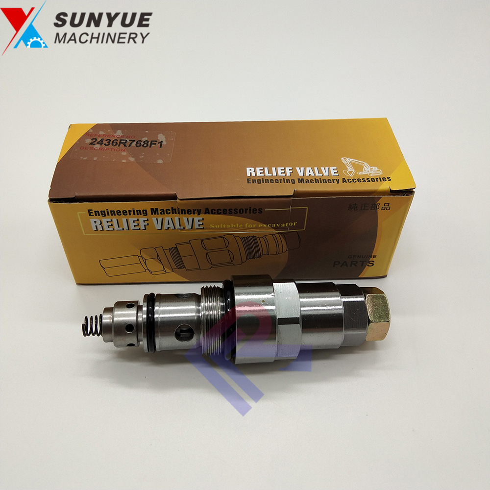 SK100 SK120 SK200 SK220 SK300 Pressure Relief Valve for Excavator spare parts Kobelco 2436R768F1 SK100 SK120 SK200 SK220 SK300 Pressure Relief Valve for Excavator spare parts Kobelco 2436R768F1