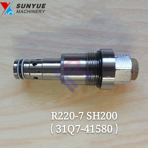 R220-7 SH200 Relief Valve for Hyundai Sumitomo Excavator spare parts 31Q7-41580 R220-7 SH200 Relief Valve for Hyundai Sumitomo Excavator spare parts 31Q7-41580