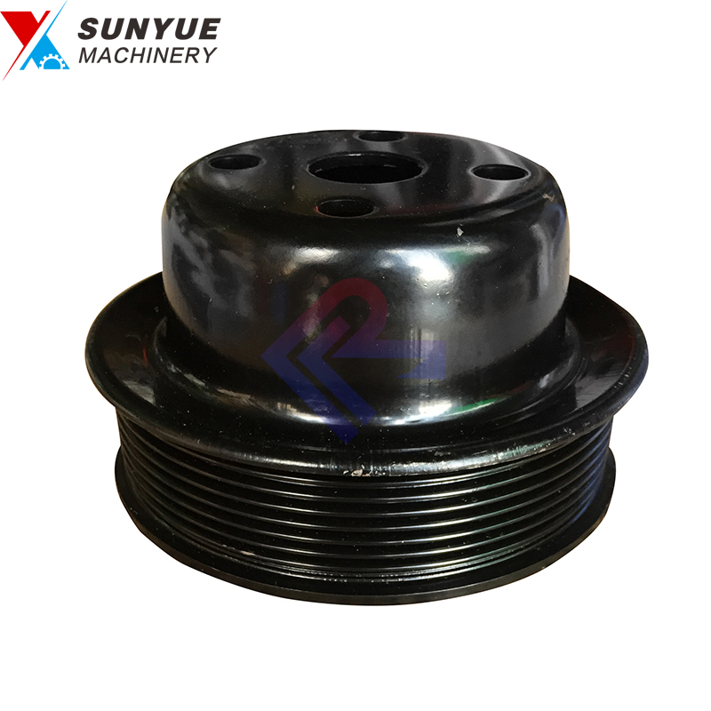 4D102 4BT Engine Fan Belt Pulley for excavator spare parts Komatsu 8PK 4D102 4BT Engine Fan Belt Pulley for excavator spare parts Komatsu 8PK