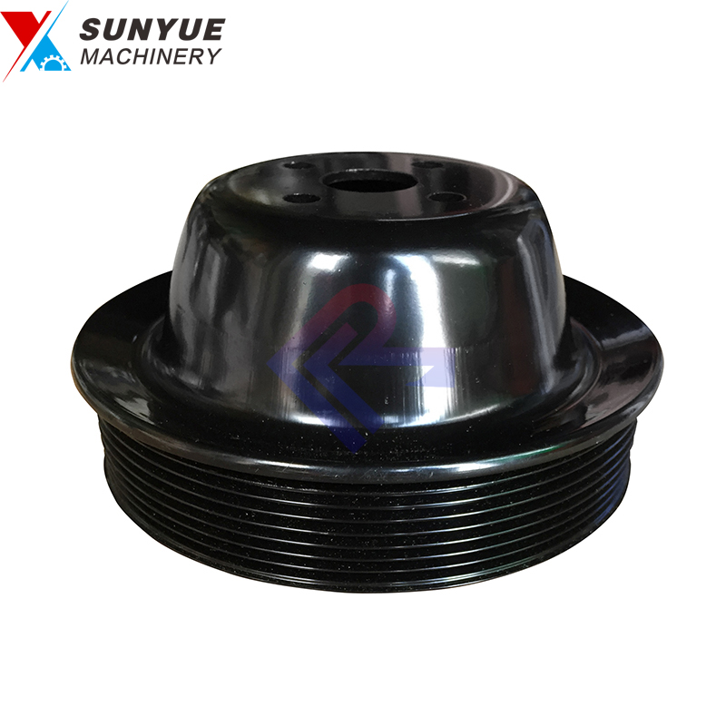 6D102 6BT5.9 6BT Engine Fan Belt Pulley for excavator spare parts Komatsu 8PK 6D102 6BT5.9 6BT Engine Fan Belt Pulley for excavator spare parts Komatsu 8PK