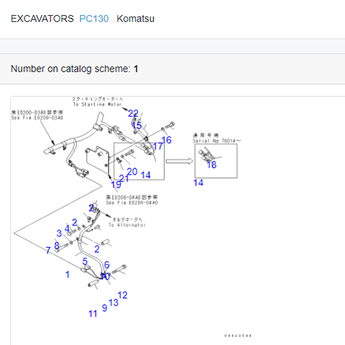 PC130-7 ÍÚ¾ò»úÅä¼þСËÉÏßÊø 203-06-71142 PC130-7 ÍÚ¾ò»úÅä¼þСËÉÏßÊø 203-06-71142
