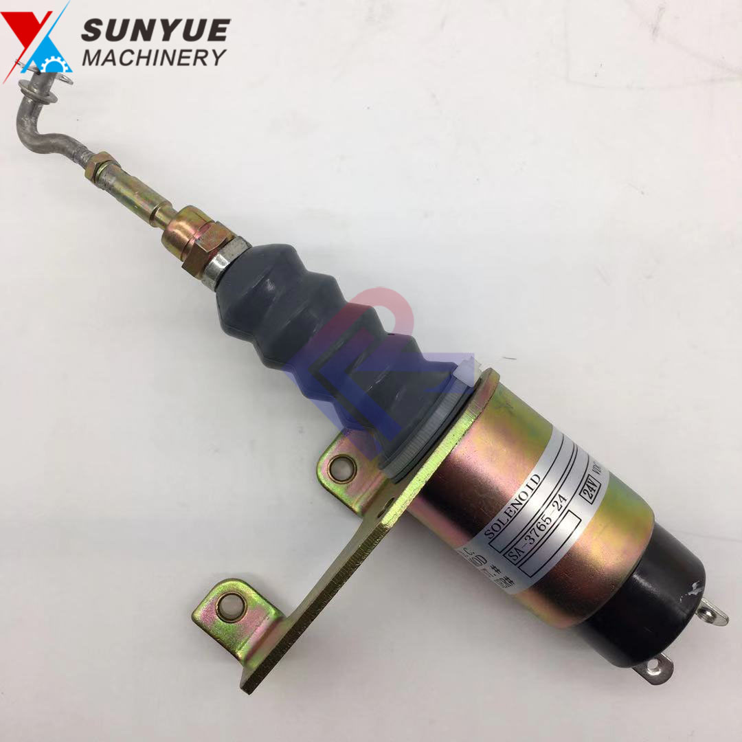 Excavator Spare Parts Diesel Engine Fuel Shutdown Shutoff Stop Solenoid SA-3765-24 DC24V Excavator Spare Parts Diesel Engine Fuel Shutdown Shutoff Stop Solenoid SA-3765-24 DC24V