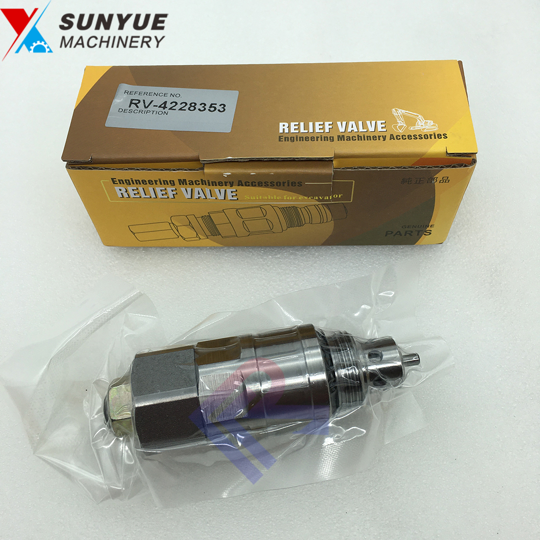 Hitachi EX200-1 EX200 EX270 EX300 Relief Valve For Excavator Parts Supplier 4228353 Hitachi EX200-1 EX200 EX270 EX300 Relief Valve For Excavator Parts Supplier 4228353