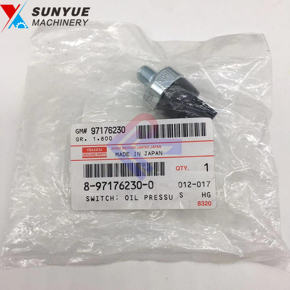 Isuzu 4JJ1 Oil Pressure Sensor Switch 8-97176230-0 8971762300 For Excavator Isuzu 4JJ1 Oil Pressure Sensor Switch 8-97176230-0 8971762300 For Excavator
