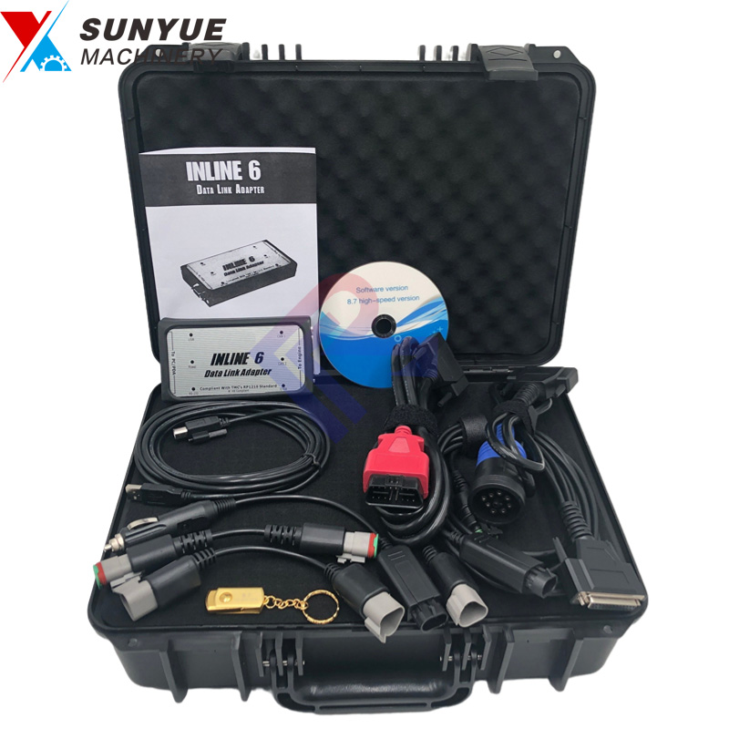 Cummins Inline 6 Data Link Adapter Kit 4918416 2892092 PC200-8 R210-9 R250-9 R260-9S R300-9S R330-9S R360-9 R430-9 Diagnostic Tool For Diesel Engine And Excavator