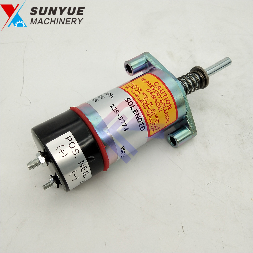 CAT 3304 3306 3406B 3406C Caterpillar 330B 330C Fuel Shutdown Shutoff Stop Solenoid For Excavator 1255774 125-5774 DC24V CAT 3304 3306 3406B 3406C Caterpillar 330B 330C Fuel Shutdown Shutoff Stop Solenoid For Excavator 1255774 125-5774 DC24V