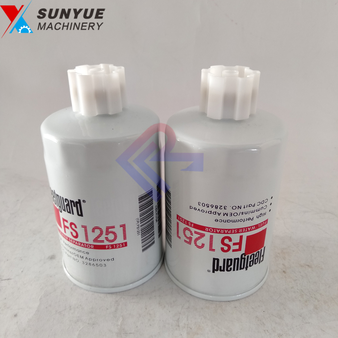 Fleetguard Fuel Water Separator Cummins Fuel Filter FS1251 3286503 Fleetguard Fuel Water Separator Cummins Fuel Filter FS1251 3286503