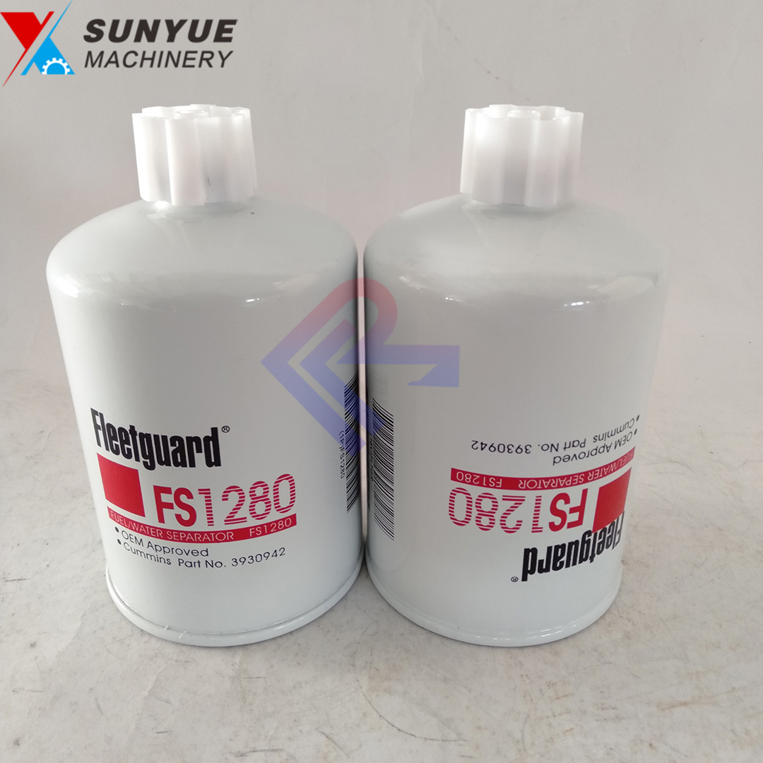 Fleetguard Fuel Water Separator Cummins Fuel Filter FS1280 3930942 Fleetguard Fuel Water Separator Cummins Fuel Filter FS1280 3930942