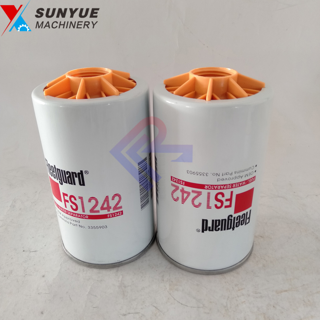 Fleetguard Fuel Water Separator Spin-On Fuel Filter For Cummins FS1242 3355903 Fleetguard Fuel Water Separator Spin-On Fuel Filter For Cummins FS1242 3355903