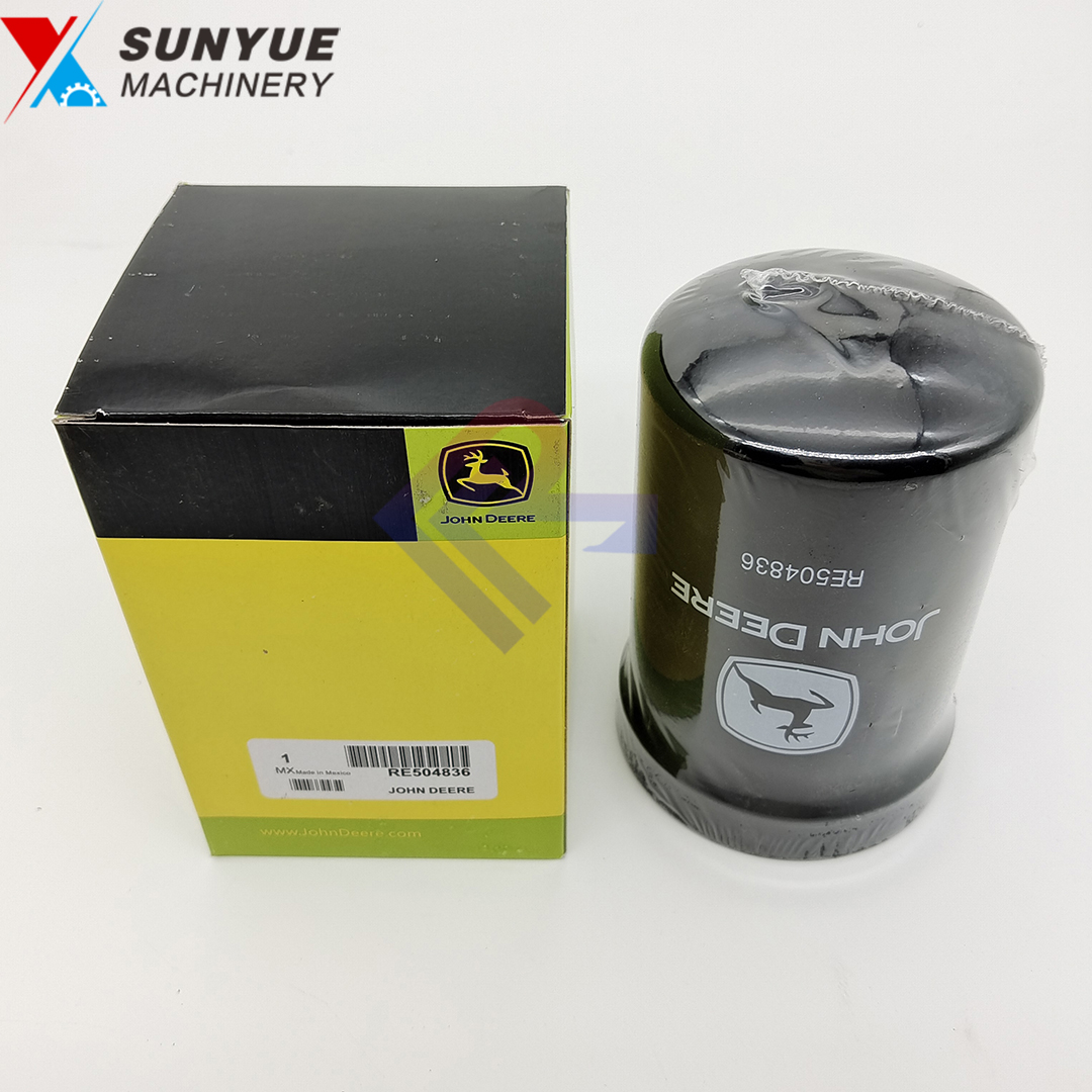 John Deere 120C 160C 210K 310G 325K 410G 450H 670G 672G 700H 710K Oil Filter RE504836 John Deere 120C 160C 210K 310G 325K 410G 450H 670G 672G 700H 710K Oil Filter RE504836