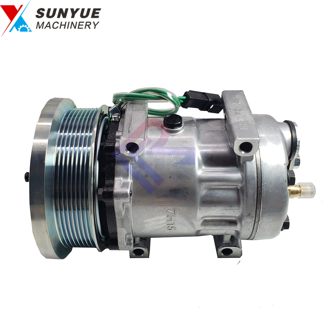 Caterpillar CAT 416E 420E 422E 430E 434E 420F 430F 432F 444F Refrigerant Compressor Air Conditioner 395-2123 3952123 Caterpillar CAT 416E 420E 422E 430E 434E 420F 430F 432F 444F Refrigerant Compressor Air Conditioner 395-2123 3952123