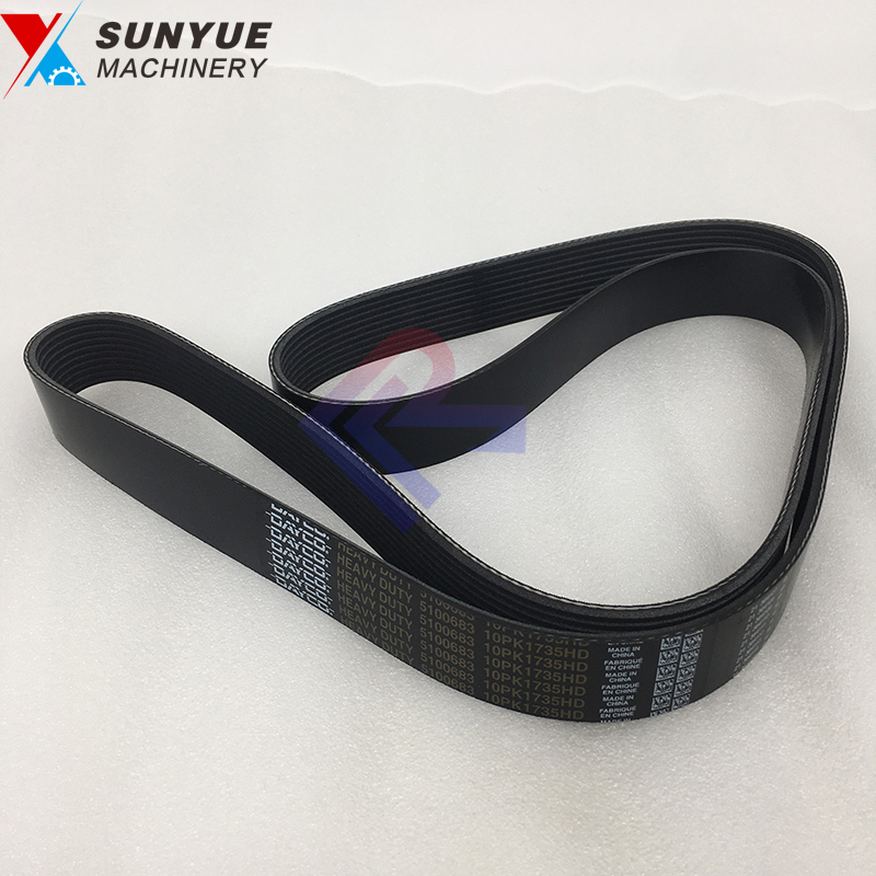 EC200D EC210D EC340D EC380D EC480D V-ribbed Belt fit Volvo Excavator VOE 20459311 10PK1735 EC200D EC210D EC340D EC380D EC480D V-ribbed Belt fit Volvo Excavator VOE 20459311 10PK1735