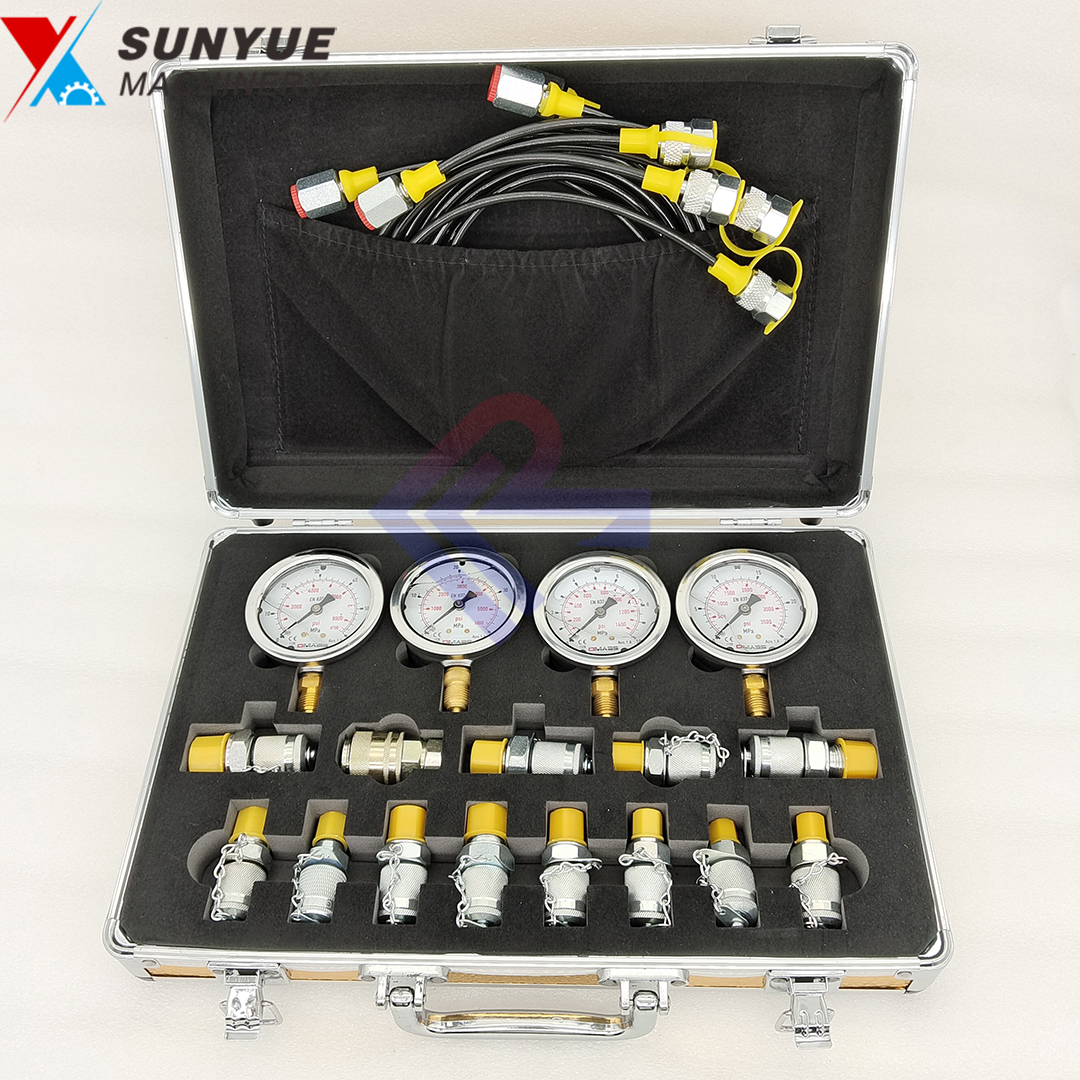 4 Gauges Pressure Measurement Tool Excavator Diagnostic Tool DMASS 4 Gauge Hydraulic Pressure Gauges Set 4 Gauges Pressure Measurement Tool Excavator Diagnostic Tool DMASS 4 Gauge Hydraulic Pressure Gauges Set