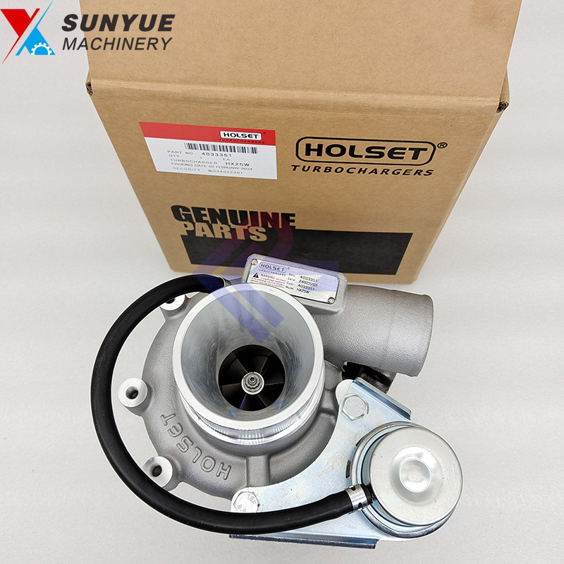 Excavator Parts For Holset HX25W Engine Turbo 4033351 Turbocharger Excavator Parts For Holset HX25W Engine Turbo 4033351 Turbocharger