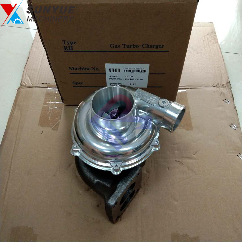 ZX200 ZX230 ZX270 ZAXIS200 Hitachi Excavator Turbocharger Isuzu 6BG1 Engine Turbo RHG6 114400-3770 1-14400377-0 1144003770 ZX200 ZX230 ZX270 ZAXIS200 Hitachi Excavator Turbocharger Isuzu 6BG1 Engine Turbo RHG6 114400-3770 1-14400377-0 1144003770