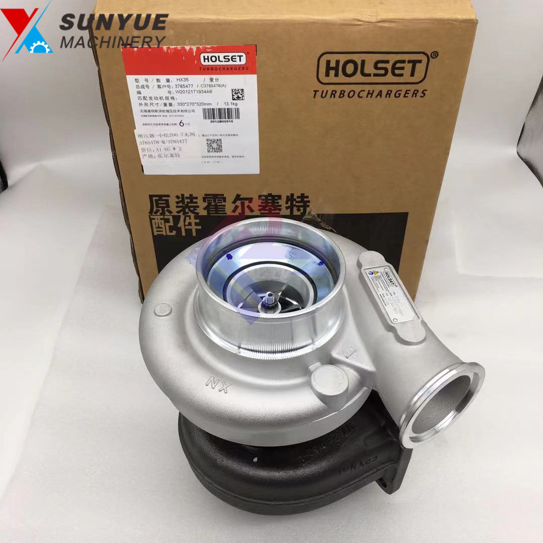 Original parts Komatsu PC200-8 6D107 Excavator Turbocharger Engine Turbo 6754-81-8090 6754-81-8100 HX35 3785477 3785478 Original parts Komatsu PC200-8 6D107 Excavator Turbocharger Engine Turbo 6754-81-8090 6754-81-8100 HX35 3785477 3785478