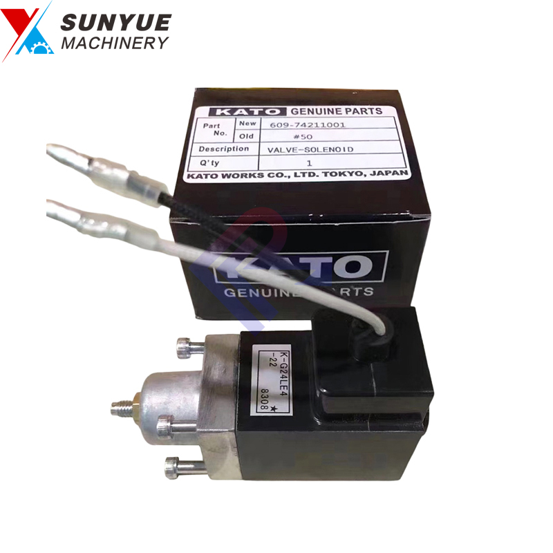 HD700 HD820-3 HD1023 Kato Solenoid Valve For Excavator 609-74211201 609-74211200 K-G24LE4-22 HD700 HD820-3 HD1023 Kato Solenoid Valve For Excavator 609-74211201 609-74211200 K-G24LE4-22