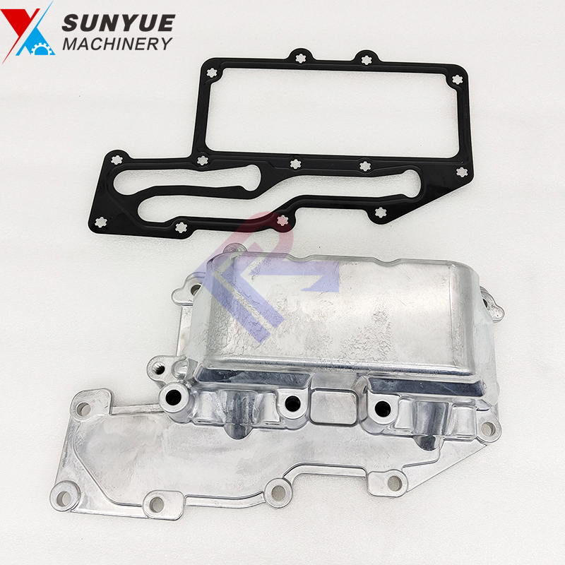 Caterpillar CAT 312D2 312D2GC 313D2 318D2L C4.4 Oil Cooler Housing Cover For Excavator Parts 354-1274 3541274 Caterpillar CAT 312D2 312D2GC 313D2 318D2L C4.4 Oil Cooler Housing Cover For Excavator Parts 354-1274 3541274