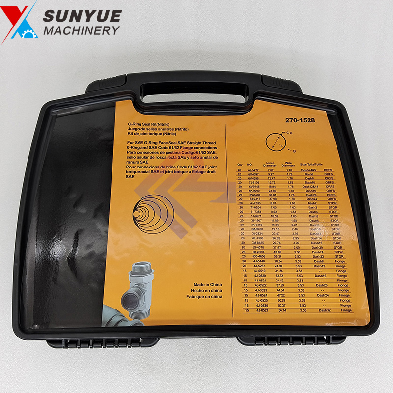 Caterpillar CAT O-Ring-kit O Ring Assortment Seal Kit Box For Excavator Parts 270-1528 2701528 Caterpillar CAT O-Ring-kit O Ring Assortment Seal Kit Box For Excavator Parts 270-1528 2701528